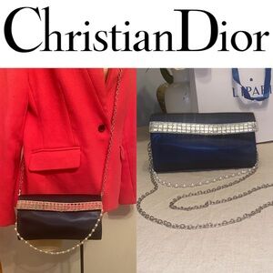 Christian Dior Cosmetic Clutch bag Restyled Converted Crossbody Purse
